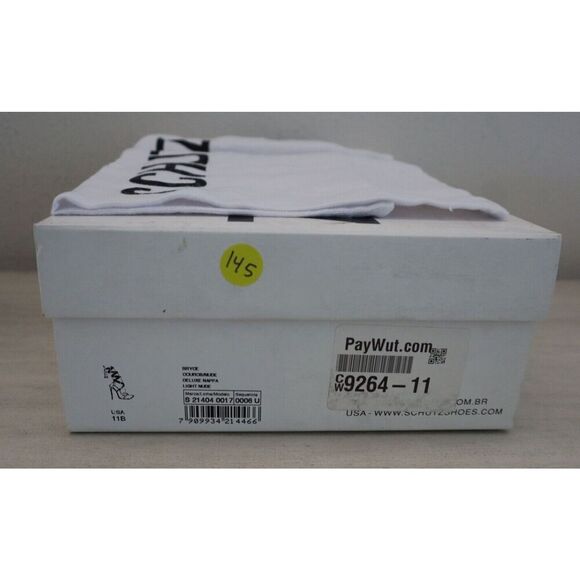 Schutz Women's Sz 11B Light Nude Bryce Leather Strappy Stilettos Pumps - Picture 12 of 12